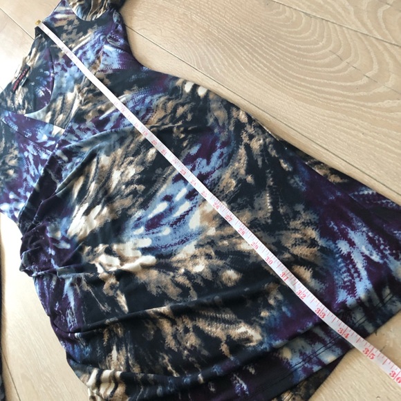 M60 Miss Sixty V Neck Faux Wrap Bodycon Dress Size 4 - Picture 9 of 14